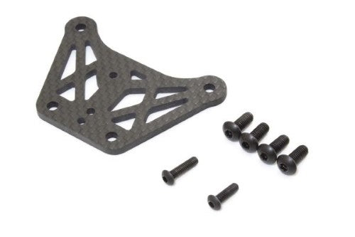 Kyosho MP10 Crbn Upper Plate: Lightweight carbon fiber upgrade enhancing durability, stability, and handling for RC racing.