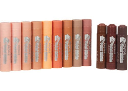 Bright fluorescent paint sticks in a 12-pack for mess-free creativity, designed for kids to paint easily on various surfaces.
