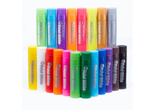 Assorted 20-pack of Little Brian Paint Sticks in a bucket for mess-free, vibrant painting for kids aged 3 and up.