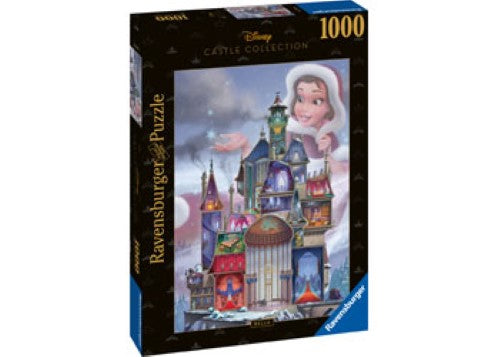 Jigsaw puzzle featuring Belle's Castle, showcasing vibrant colors and intricate details from Disney's "Beauty and the Beast."