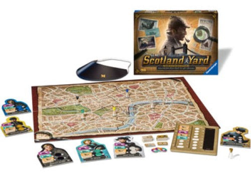 Victorian-themed mystery board game where players track Mr. X through hidden movements and strategic gameplay.