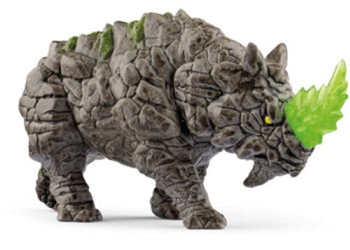 Hand-painted Schleich Battle Rhino figurine showcasing realistic textures, perfect for imaginative play and education.