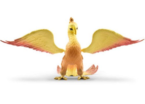 Vibrant Schleich Phoenix figure, showcasing intricate details and colors, perfect for imaginative play and mythological storytelling.