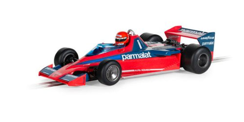 Detailed replica of Niki Lauda's 1978 Brabham BT46 slot car, perfect for racing fans and collectors.