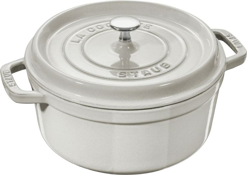 Round Cocotte - Staub White Truffle (28cm/6.7L)
