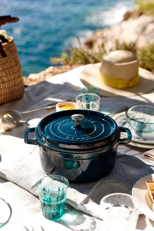Round Cocotte - Staub La Mer Sea Blue (20cm)