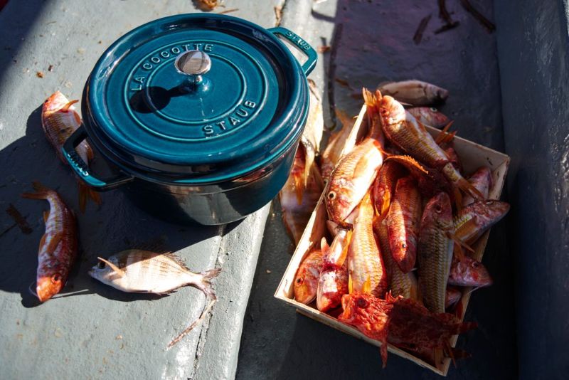 Round Cocotte - Staub La Mer Sea Blue (24cm)