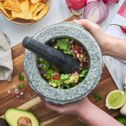 Rough Mortar and Pestle - AVANTI Gray (20cm)