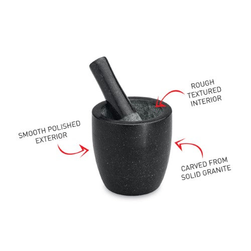 Conical Mortar and Pestle - AVANTI Black (13cm)