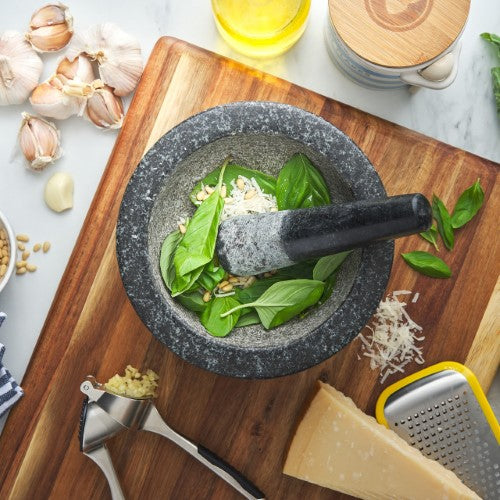 Low Profile Mortar and Pestle - AVANTI Black (20cm)