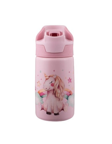 Auto Flip Spout Insulated Bottle - AVANTI YumYum 375ml (Unicorn)