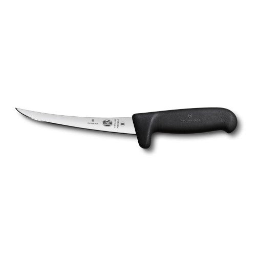 Boning Knife - VICTORINOX FIBROX Curved Safety Grip 15cm (Black)