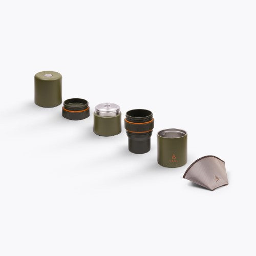 Nest Pour Over Portable Coffee Kit - VSSL (Deep Moss)