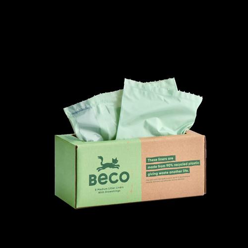 Cat Litter Tray Liners Beco Medium 8 Pack
