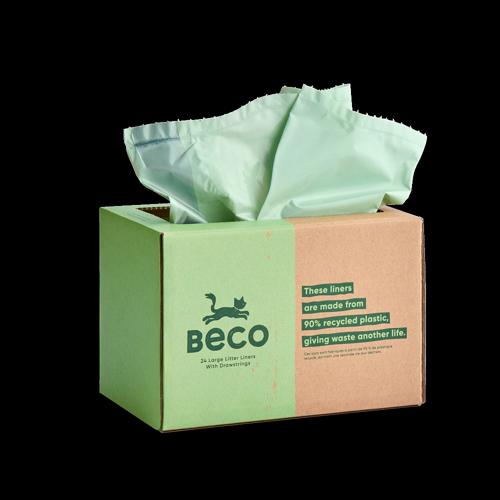 Cat Litter Tray Liners Beco Large 24 Pack