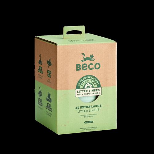 Cat Litter Tray Liners Beco XL 24 Pack