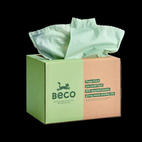Cat Litter Tray Liners Beco XL 24 Pack