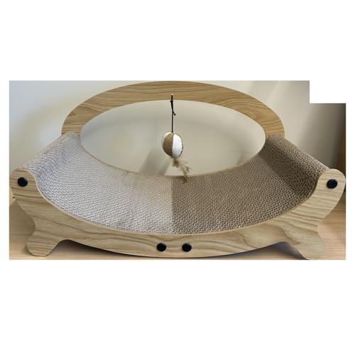 Cat Cardboard Scratcher with Play Arch Waggin Tails 50 x 26cm