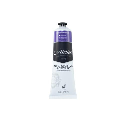 Atelier Acrylic Interactive Paints 80ml Brilliant Violet