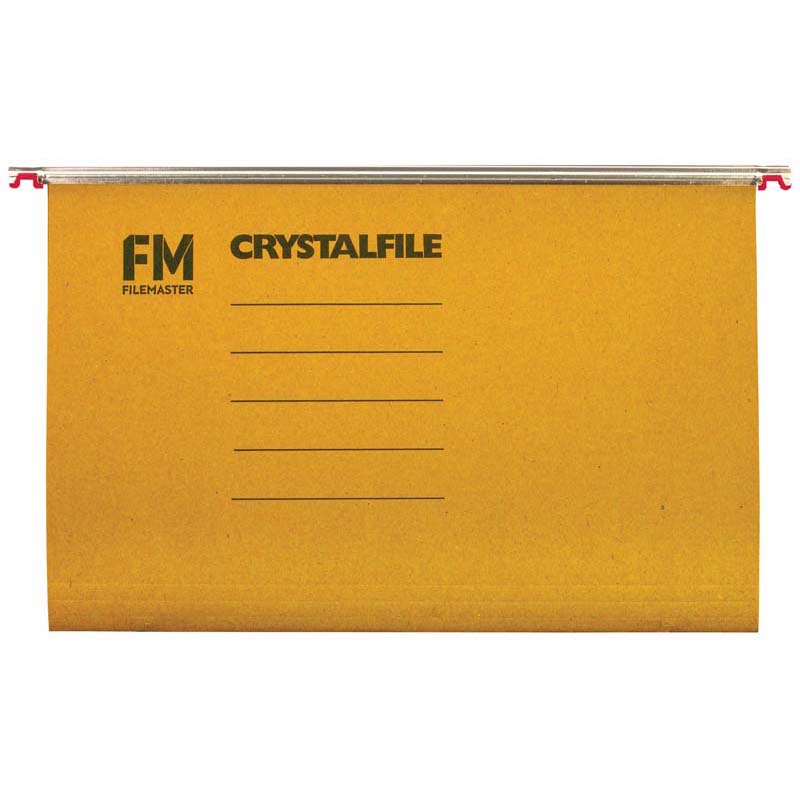 FM File Suspension Crystalfile Rainbow 20 Pack Foolscap