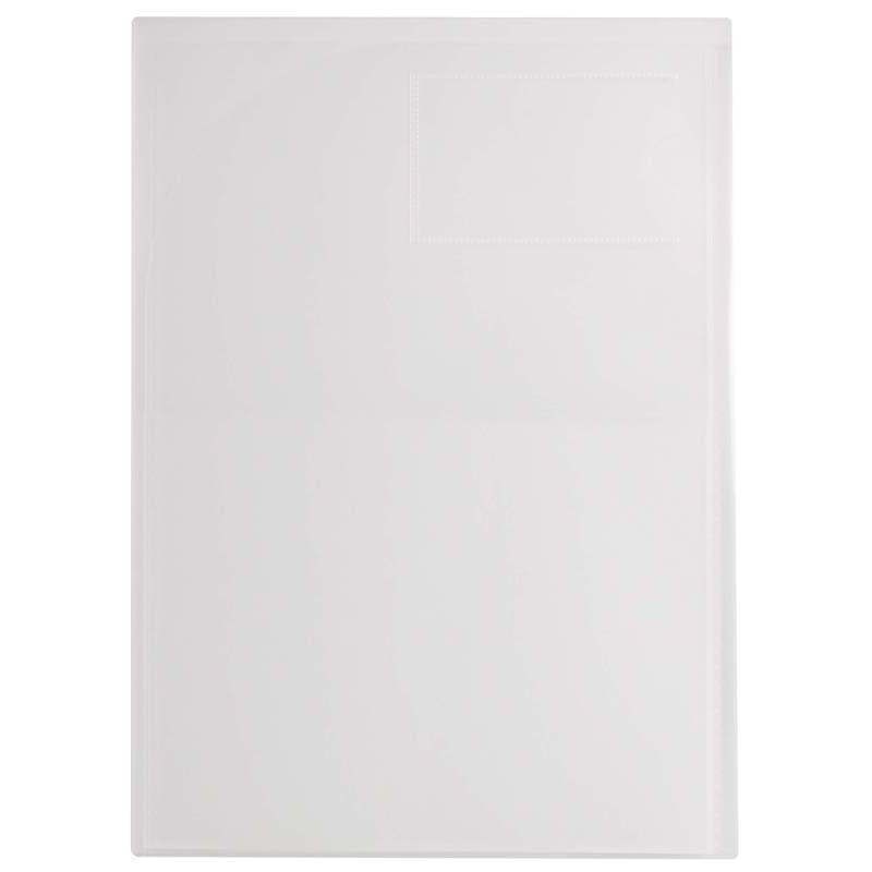 FM Pocket L Shape A4 Clear With Card Holder 3 Pocket