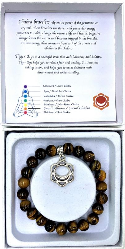 Bracelet - Tiger Eye Sacral Chakra (7cm)