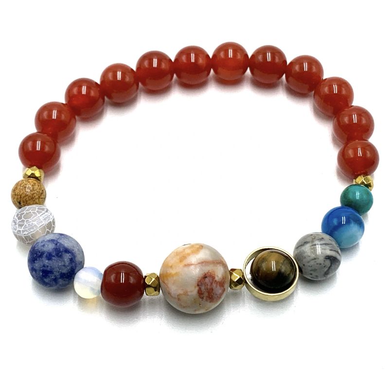 Bracelet - Carnelian Solar System (7cm)