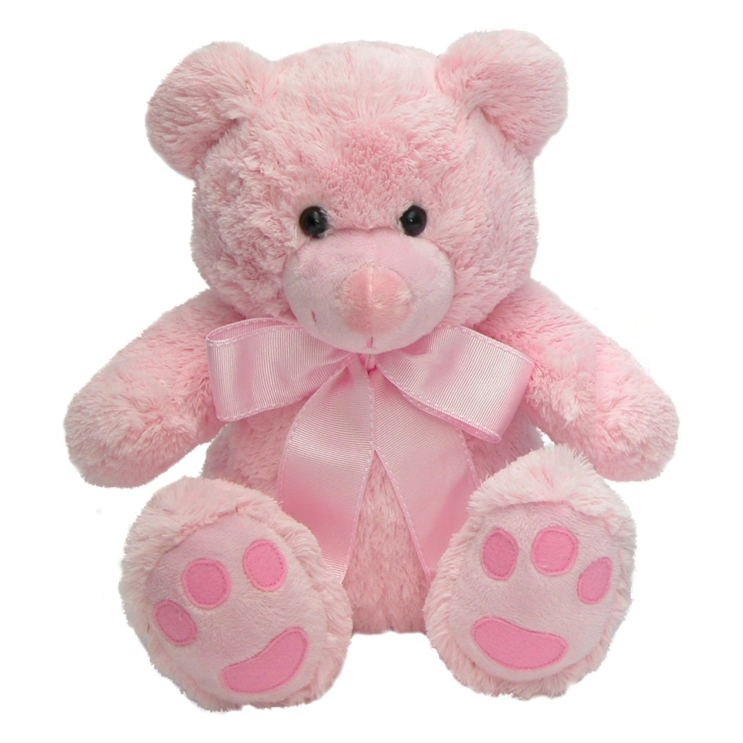 Soft Plush Toy - Roly Bear. Pink.