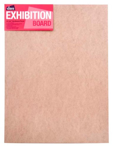 Premium 18x24 inch hardboard panel for painting, drawing, or watercolor, featuring a stable, open-back design.