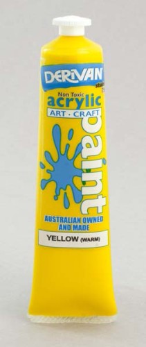 Acrylic Paint - Derivan Stu 75ml Yellow (Warm)