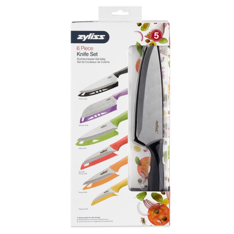 Knife Set - Zyliss Stainless Steel (6pcs)