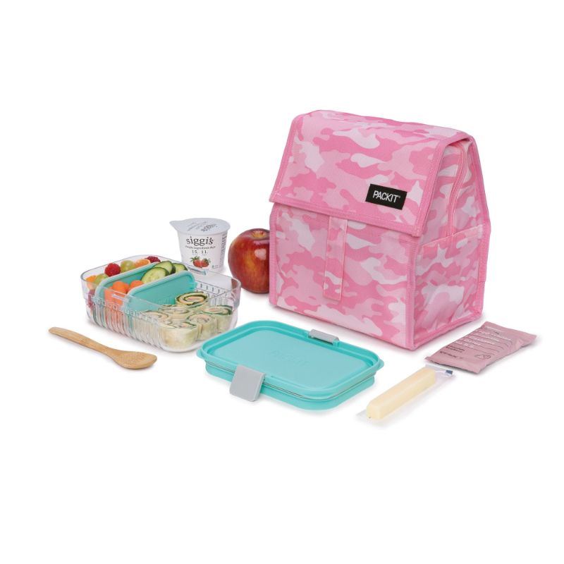 Freezable Lunch Bag - PackIt (Pink Camo)