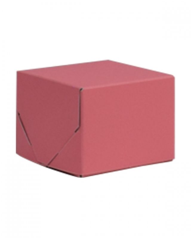 Gift Boxes - 2 Piece Gift Box Coral Chiffon 102x102x76mm - Pack of 100