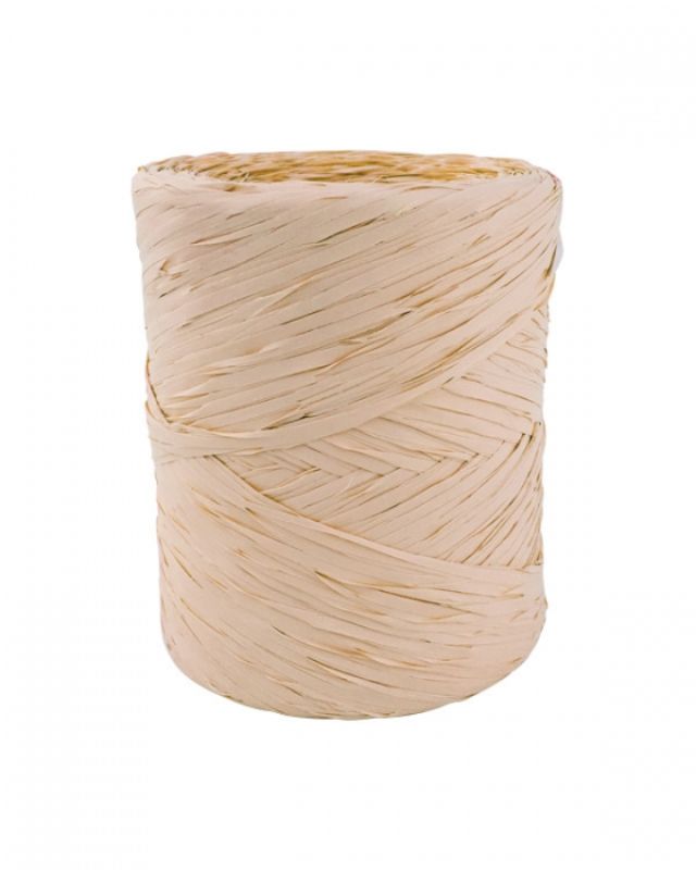 Ribbon - Poly Raffia 5mm X 200mtrs Beige
