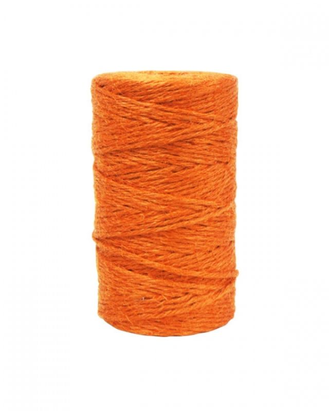 Ribbon - Jute Twine 3mm X 100mtrs Orange
