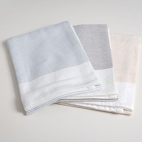 Baksana - THIRSTY T (Tea Towel) - Beige/Taupe/Duck Egg