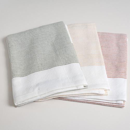 Baksana - THIRSTY T (Tea Towel) - Rust/Beige/Olive