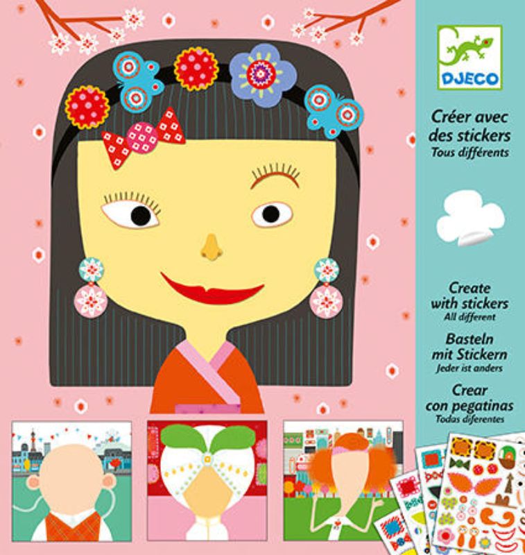 All Different - Create Sticker (Set of 2)