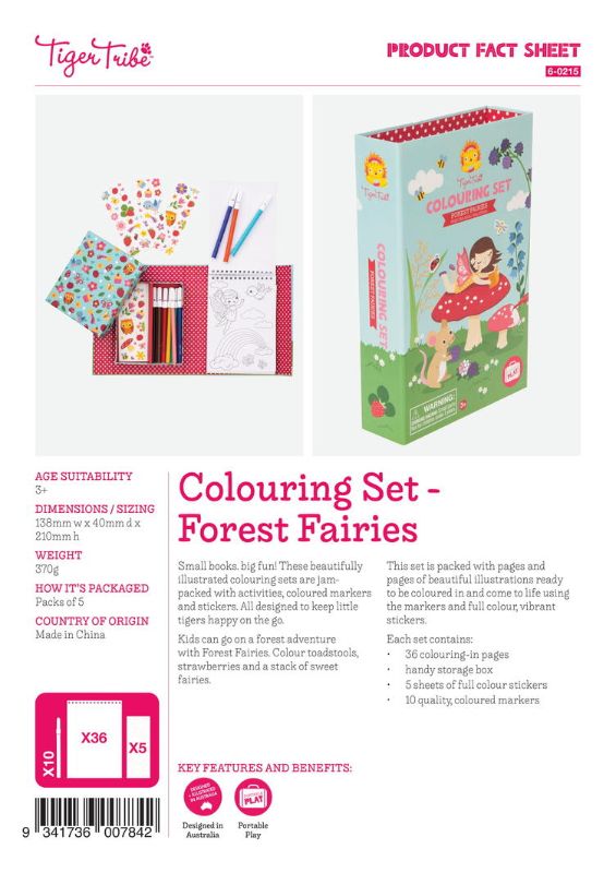 Colouring Set - Forest Fairies