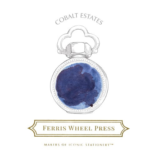 Ferris Wheel Press Fountain Pen Ink Cobalt Estates 10ml