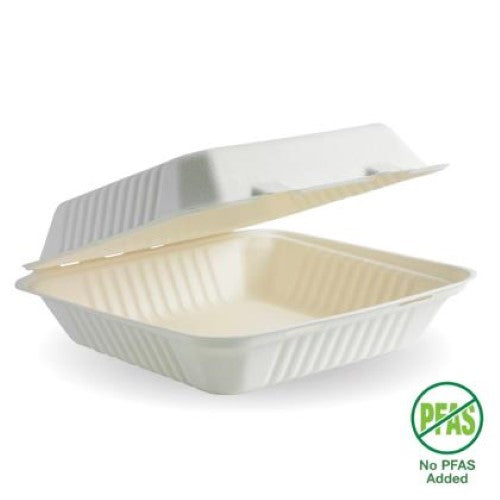 Clam Biocane Square White - 100PC