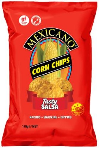 Corn Chips Tasty Salsa GlutenFree - 14X170G