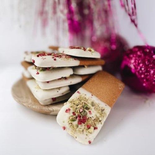 Biscuit Gingerbread White Choc Raspberry Pistachio 56g - 2X12PC
