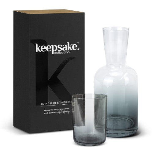 Carafe and Tumbler Set - Keepsake Dusk (Clear/Smoke)