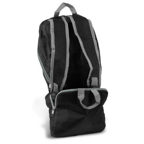 Origami Foldable Backpack (Black/Grey)