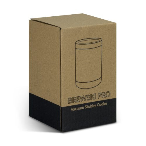 Vacuum Stubby Cooler - Brewski Pro (Black)