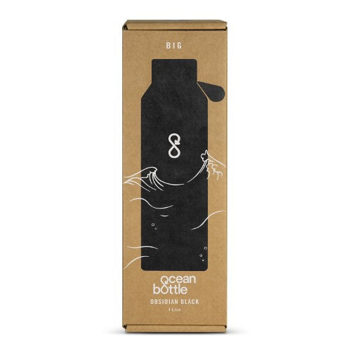 Big Vacuum Bottle - Ocean Bottle 1L (Obsidian Black)