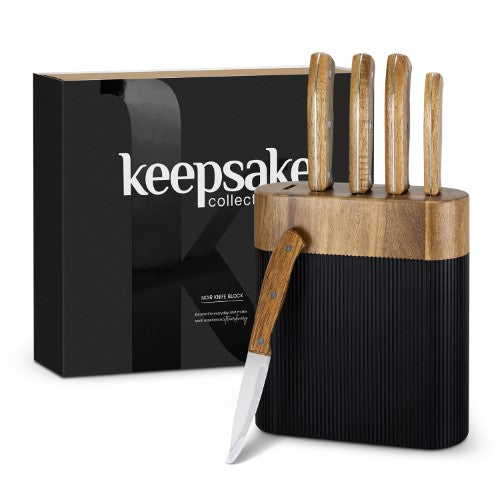 Knife Block - Keepsake Noir (Black/Natural)
