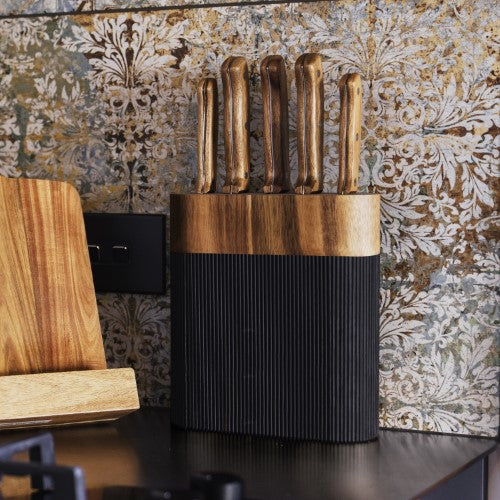 Knife Block - Keepsake Noir (Black/Natural)