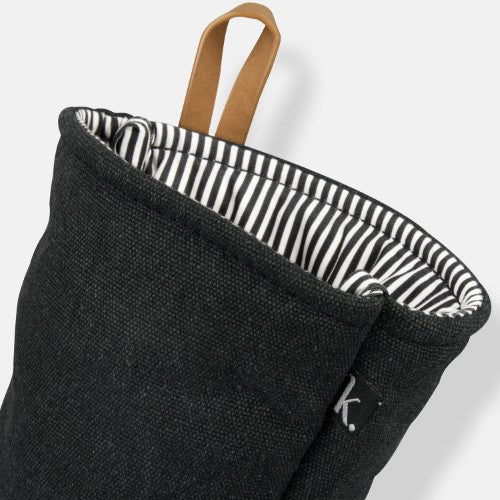 Oven Mitt - Keepsake Canvas (Washed Black)